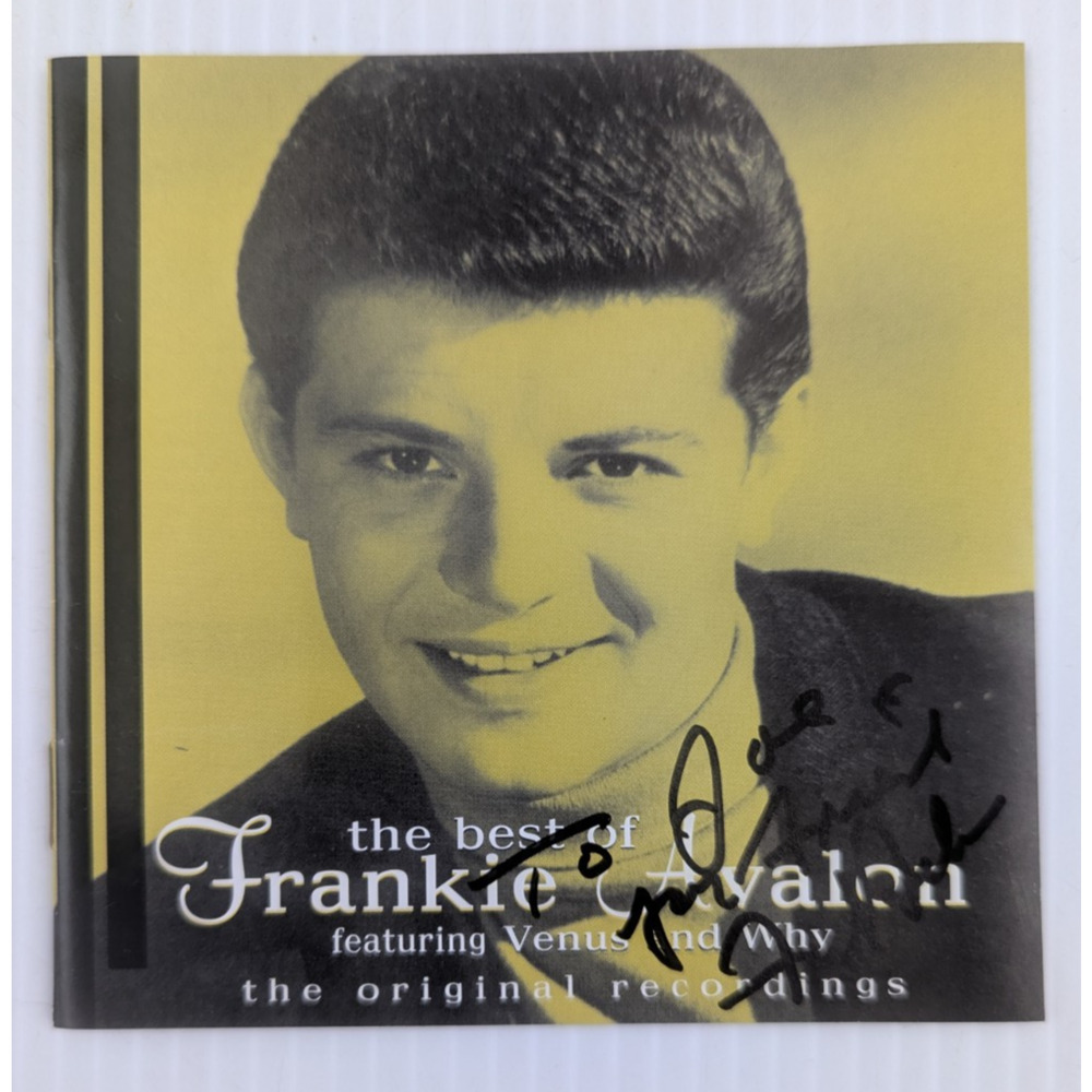 Frankie Avalon Signed CD Cover No CD The Best of Frankie Avalon Personalized
